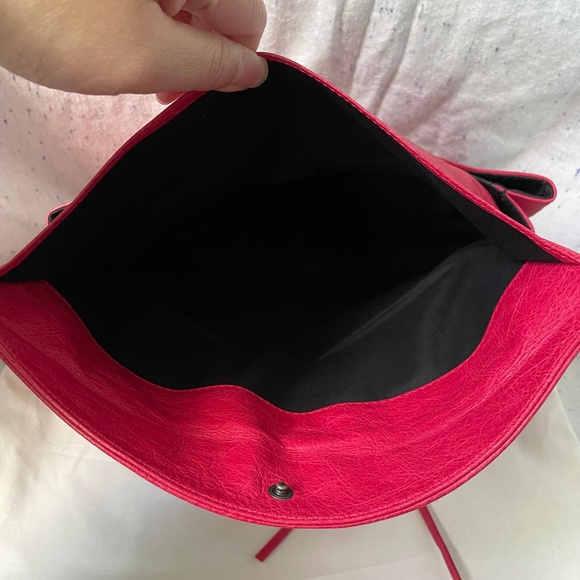 Balenciaga Rose Thulium Motorcross Envelope Clutch - Picture 3 of 11
